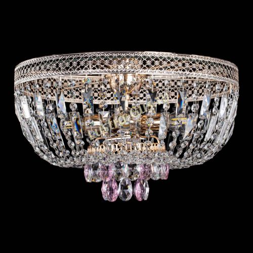 Люстра Венеция Астра розовая №5 в Кирове Гусь Хрустальный