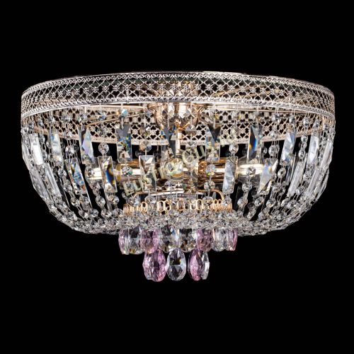 Люстра Венеция Астра розовая №5 в Кирове Гусь Хрустальный