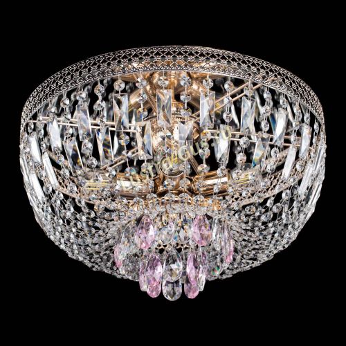 Люстра Венеция Астра розовая №5 в Кирове Гусь Хрустальный