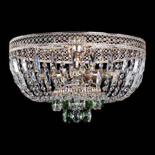 Люстра Венеция Астра зеленая №5 в Кирове Гусь Хрустальный