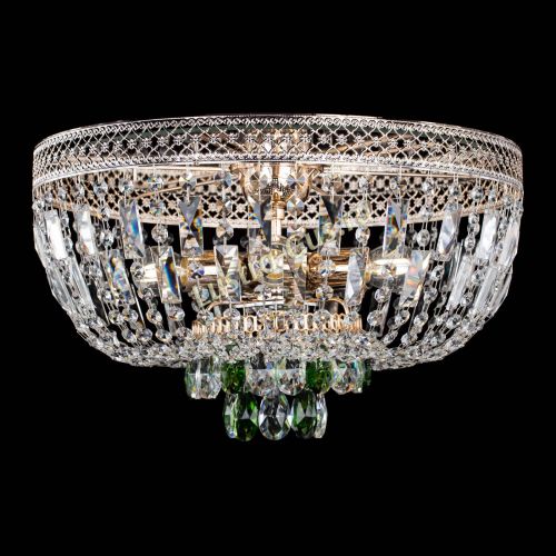 Люстра Венеция Астра зеленая №5 в Кирове Гусь Хрустальный