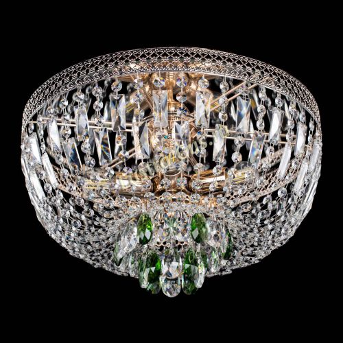 Люстра Венеция Астра зеленая №5 в Кирове Гусь Хрустальный