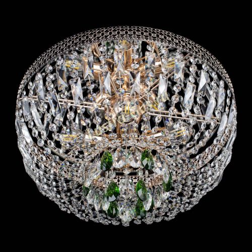 Люстра Венеция Астра зеленая №5 в Кирове Гусь Хрустальный