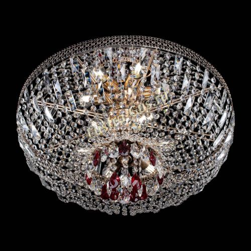 Люстра Венеция Астра №6 красная в Кирове Гусь Хрустальный