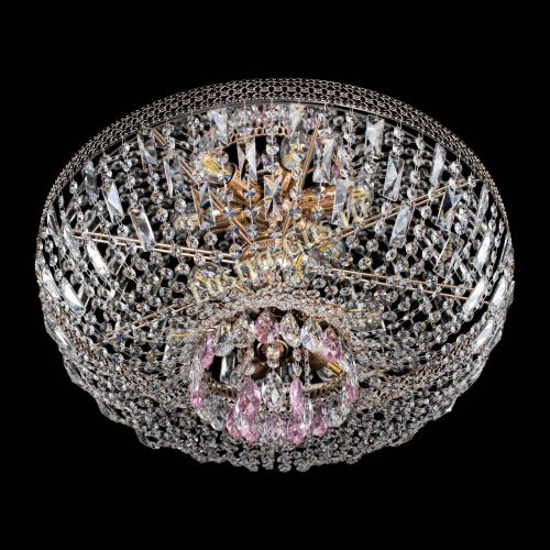 Люстра Венеция Астра №6 розовая в Кирове Гусь Хрустальный