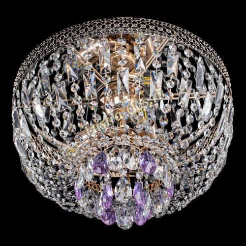Люстра Венеция Астра №3 фиолетовая в Кирове Гусь Хрустальный