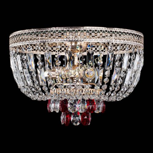 Люстра Венеция Астра №3 красная в Кирове Гусь Хрустальный