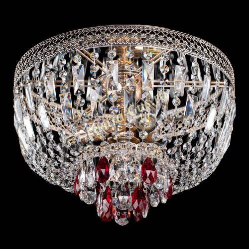 Люстра Венеция Астра №3 красная в Кирове Гусь Хрустальный