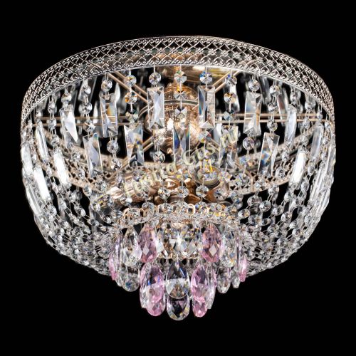 Люстра Венеция Астра №3 розовая в Кирове Гусь Хрустальный