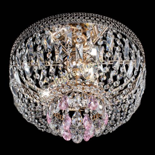 Люстра Венеция Астра №3 розовая в Кирове Гусь Хрустальный