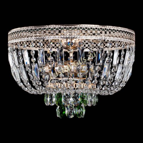 Люстра Венеция Астра №3 зеленая в Кирове Гусь Хрустальный