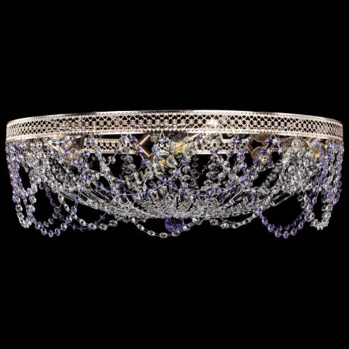 Люстра Венеция Ажур фиолетовая в Кирове Гусь Хрустальный