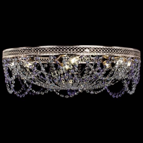 Люстра Венеция Ажур фиолетовая в Кирове Гусь Хрустальный