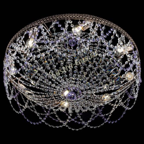 Люстра Венеция Ажур фиолетовая в Кирове Гусь Хрустальный