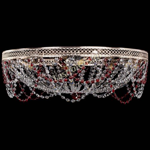Люстра Венеция Ажур красная в Кирове Гусь Хрустальный