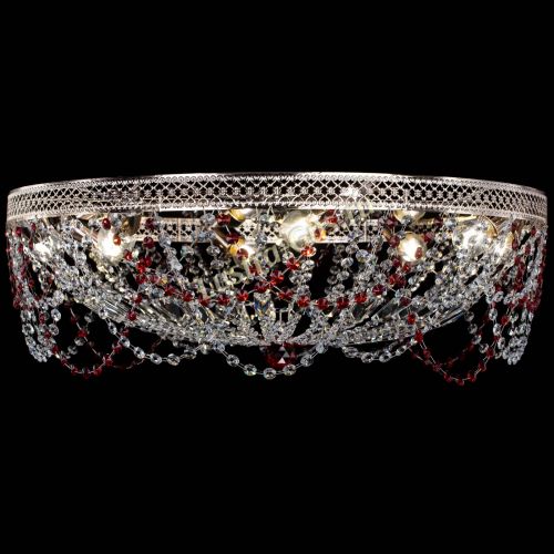 Люстра Венеция Ажур красная в Кирове Гусь Хрустальный