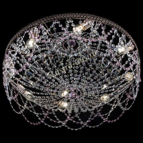 Люстра Венеция Ажур розовая в Кирове Гусь Хрустальный