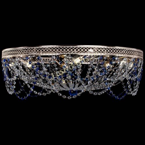 Люстра Венеция Ажур синяя в Кирове Гусь Хрустальный