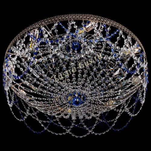 Люстра Венеция Ажур синяя в Кирове Гусь Хрустальный