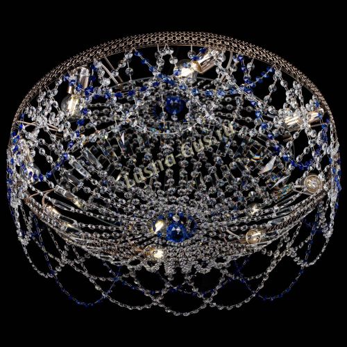 Люстра Венеция Ажур синяя в Кирове Гусь Хрустальный