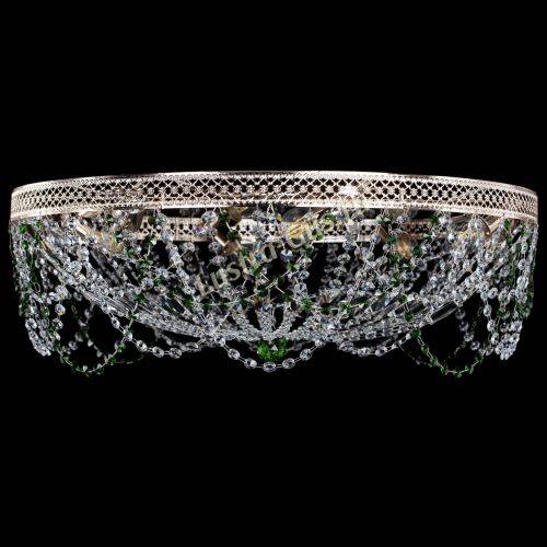 Люстра Венеция Ажур зеленая в Кирове Гусь Хрустальный