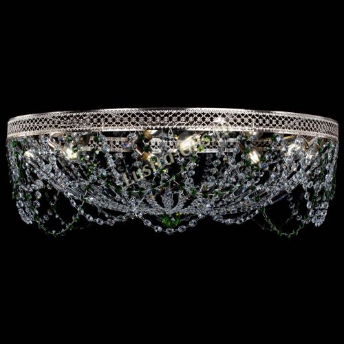 Люстра Венеция Ажур зеленая в Кирове Гусь Хрустальный