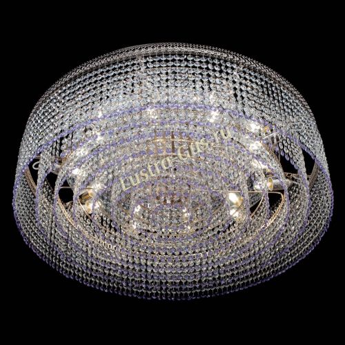 Люстра Венеция Капель №10 оптикон фиолетовая в Кирове Гусь Хрустальный