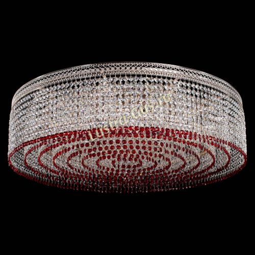 Люстра Венеция Капель №10 оптикон красная в Кирове Гусь Хрустальный