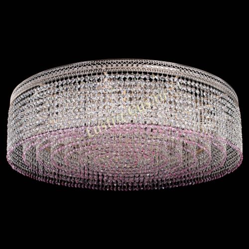 Люстра Венеция Капель №10 оптикон розовая в Кирове Гусь Хрустальный