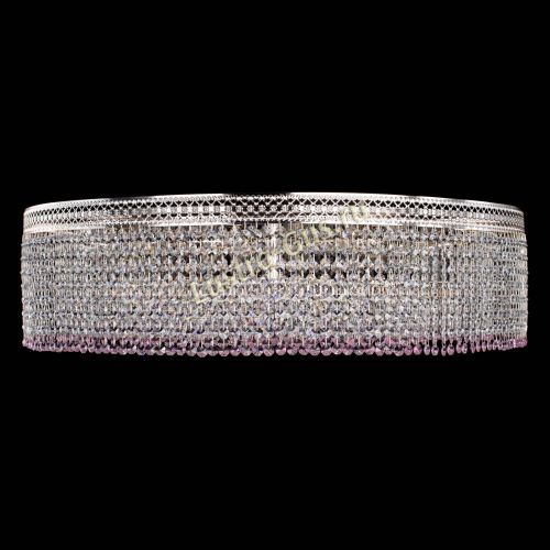 Люстра Венеция Капель №10 оптикон розовая в Кирове Гусь Хрустальный