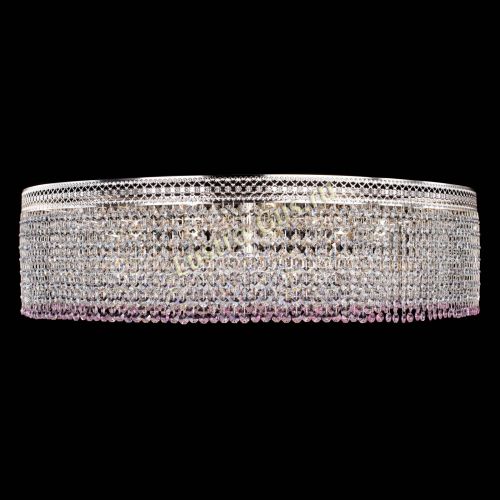 Люстра Венеция Капель №10 оптикон розовая в Кирове Гусь Хрустальный