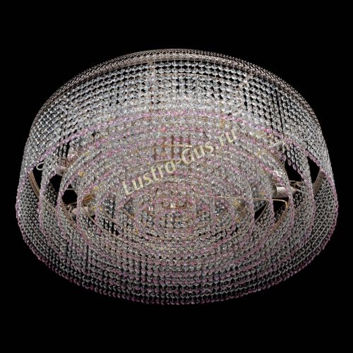 Люстра Венеция Капель №10 оптикон розовая в Кирове Гусь Хрустальный