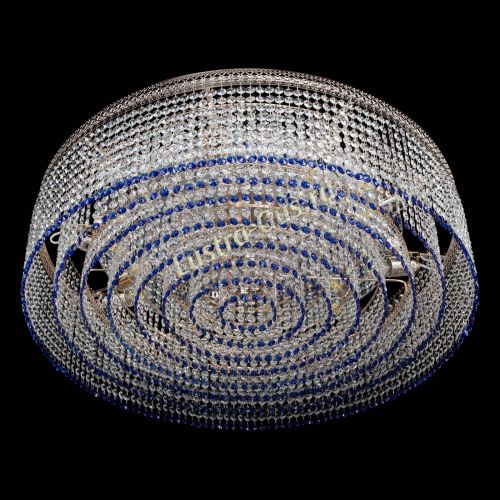 Люстра Венеция Капель №10 оптикон синяя в Кирове Гусь Хрустальный