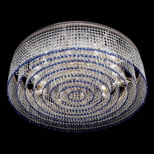 Люстра Венеция Капель №10 оптикон синяя в Кирове Гусь Хрустальный