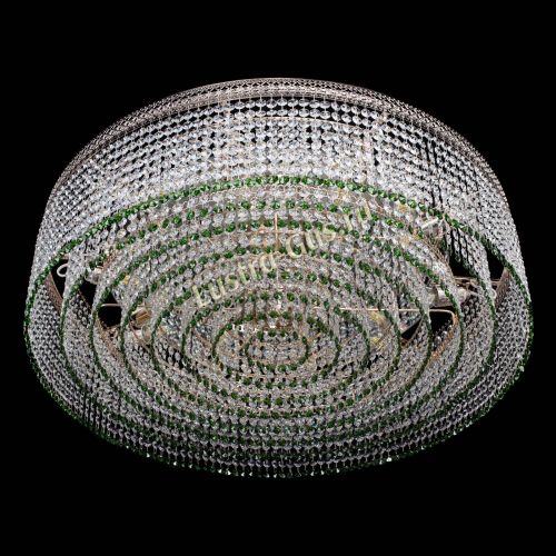Люстра Венеция Капель №10 оптикон зеленая в Кирове Гусь Хрустальный