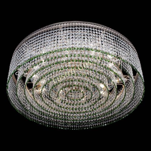 Люстра Венеция Капель №10 оптикон зеленая в Кирове Гусь Хрустальный