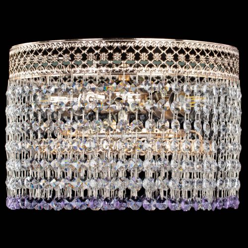 Люстра Венеция Капель №2 фиолетовая в Кирове Гусь Хрустальный