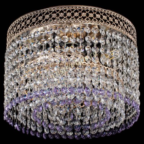 Люстра Венеция Капель №2 фиолетовая в Кирове Гусь Хрустальный