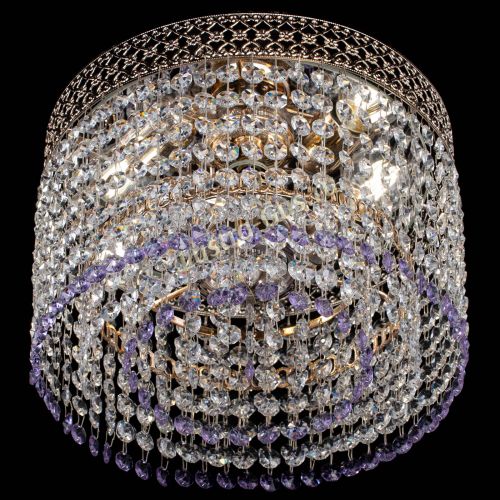 Люстра Венеция Капель №2 фиолетовая в Кирове Гусь Хрустальный