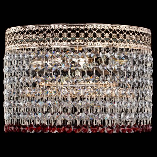 Люстра Венеция Капель №2 красная в Кирове Гусь Хрустальный