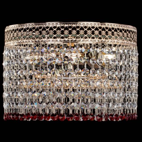 Люстра Венеция Капель №2 красная в Кирове Гусь Хрустальный