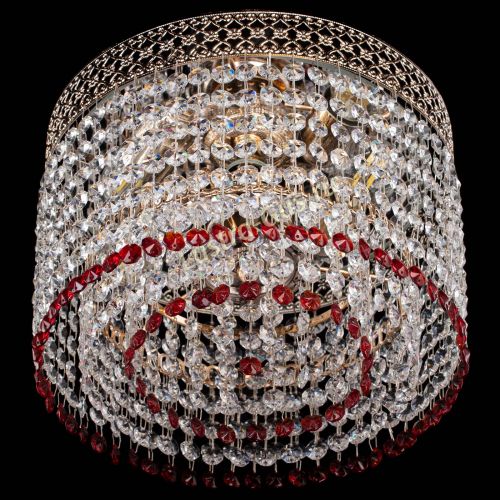 Люстра Венеция Капель №2 красная в Кирове Гусь Хрустальный
