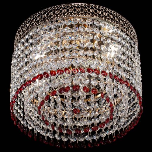 Люстра Венеция Капель №2 красная в Кирове Гусь Хрустальный