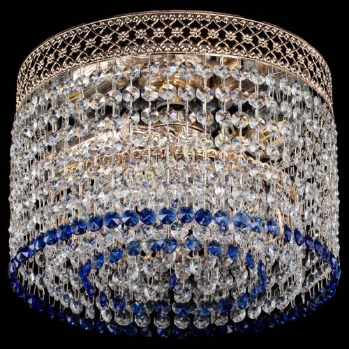 Люстра Венеция Капель №2 синяя в Кирове Гусь Хрустальный
