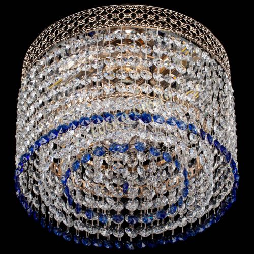 Люстра Венеция Капель №2 синяя в Кирове Гусь Хрустальный