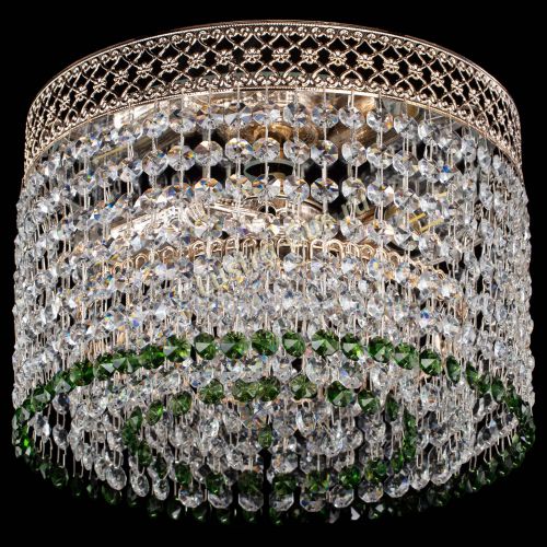 Люстра Венеция Капель №2 зеленая в Кирове Гусь Хрустальный