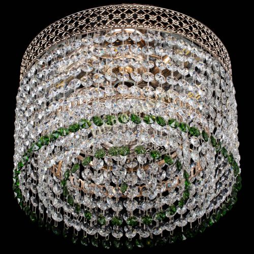 Люстра Венеция Капель №2 зеленая в Кирове Гусь Хрустальный