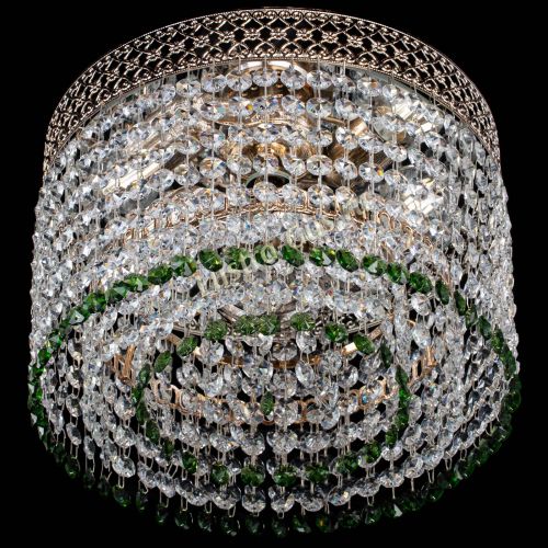 Люстра Венеция Капель №2 зеленая в Кирове Гусь Хрустальный