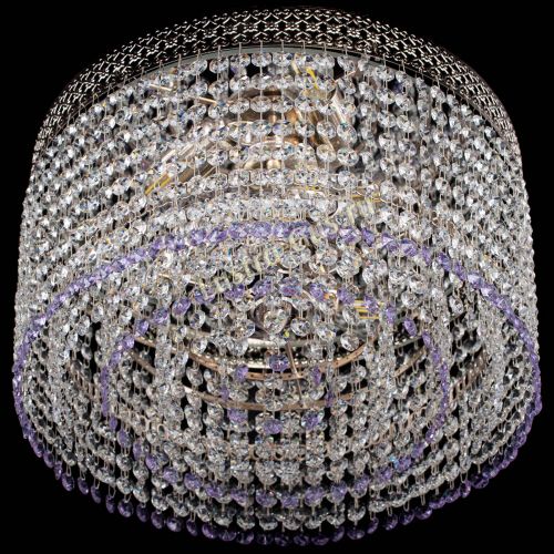 Люстра Венеция Капель №3 фиолетовая в Кирове Гусь Хрустальный