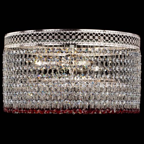 Люстра Венеция Капель №3 красная в Кирове Гусь Хрустальный